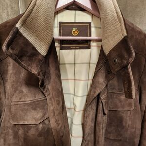Loro Piana Brown Suede Traveller Jacket Coat